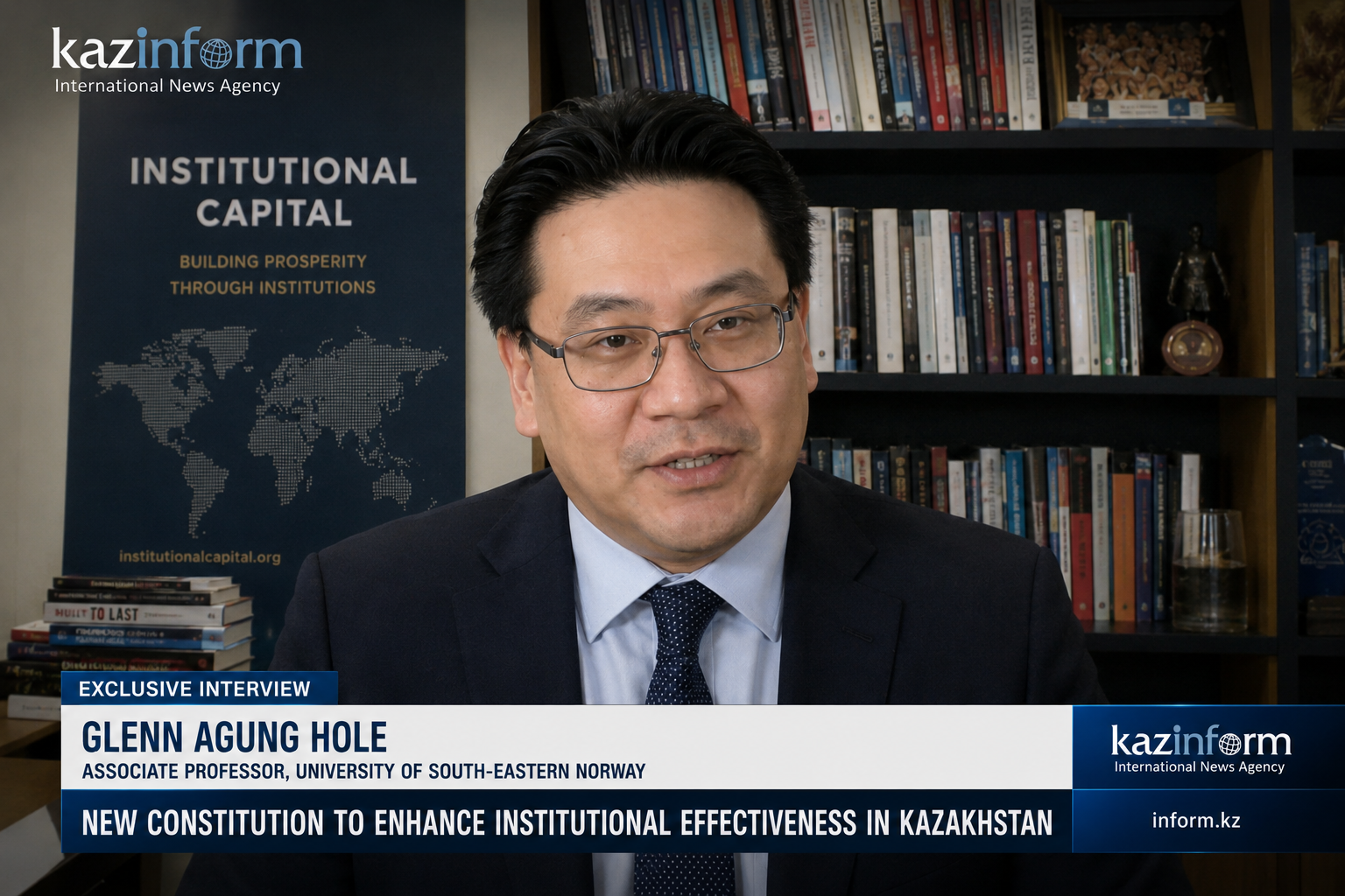 Dr. Glenn Agung Hole interviewed by Kazinform International News Agency